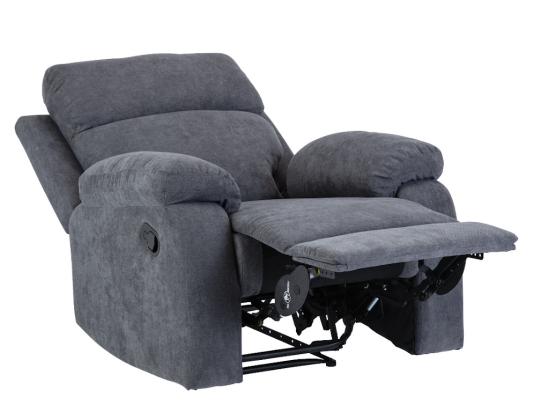 Vente Unique Fauteuil Relax En Tissu TOLZANO - Anthracite