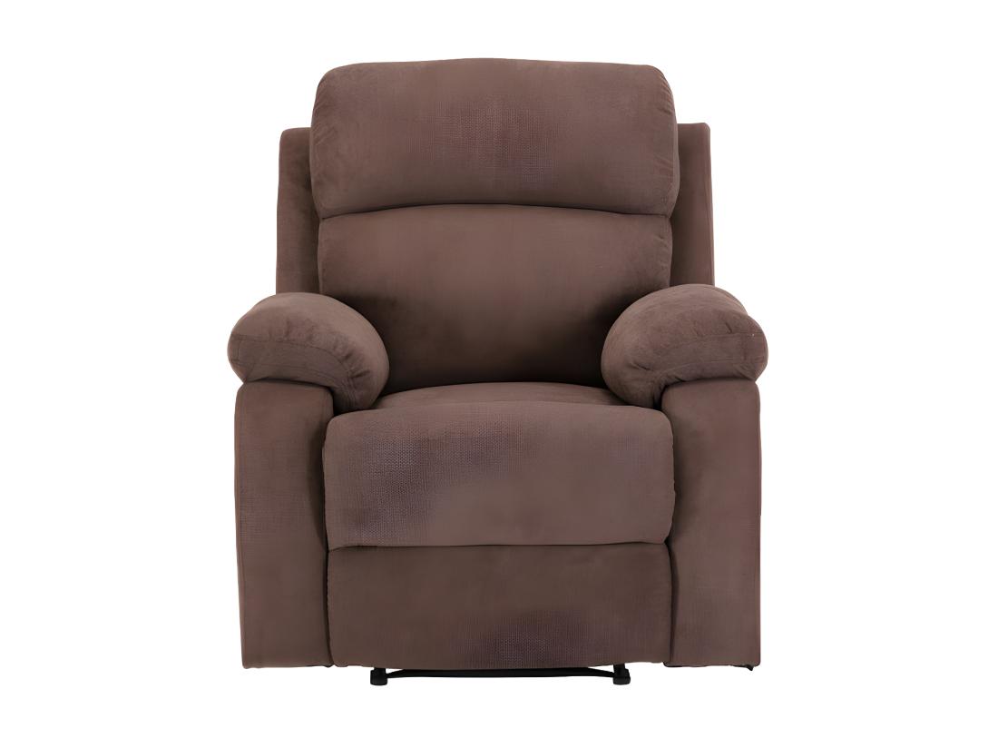 Vente Unique Fauteuil Relax En Tissu TOLZANO - Marron