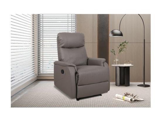 Vente Unique Fauteuil Relaxation Relevable Manuellement TOKIO Coloris Taupe