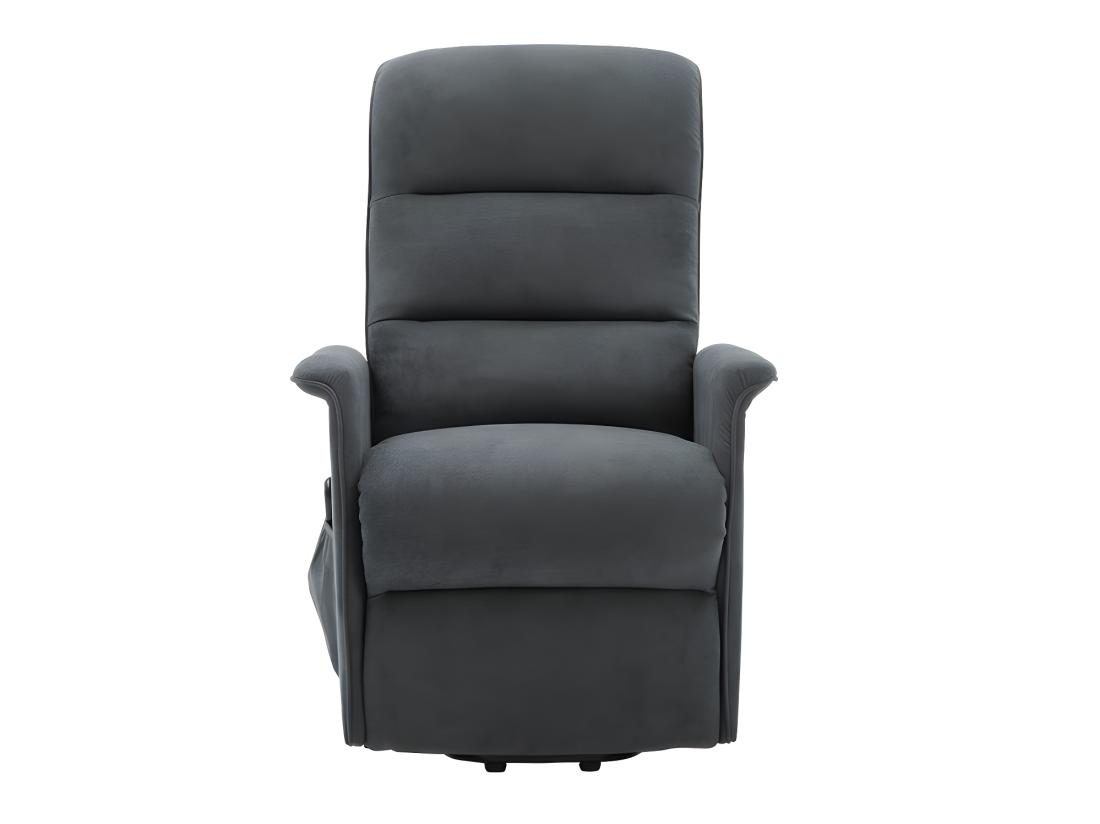 Vente Unique Fauteuil Releveur électrique En Tissu Anthracite CAPUCINE