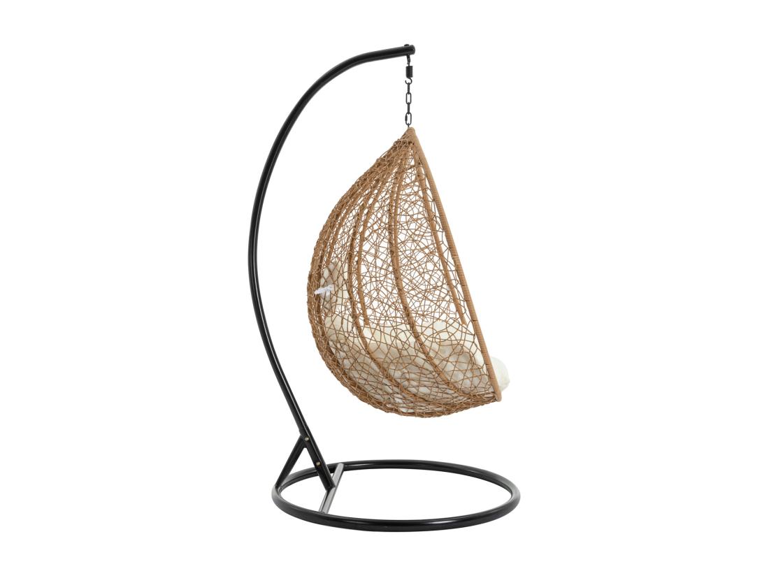 Vente Unique Fauteuil Suspendu En Résine Tressée - Naturel Clair - CAMPLI De MYLIA