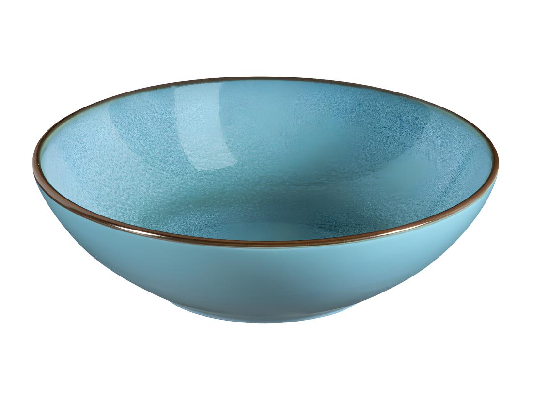 Vente Unique Feeling Turquoise - Assiette Salade Et Pâtes 18 Cm (lot De 6)