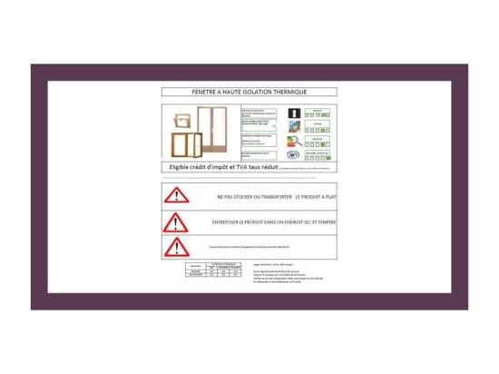 Vente Unique Fenetre 1 Vantail En Bois Hauteur 60 X Largeur 40 Tirant Gauche (Cotes Tableau)
