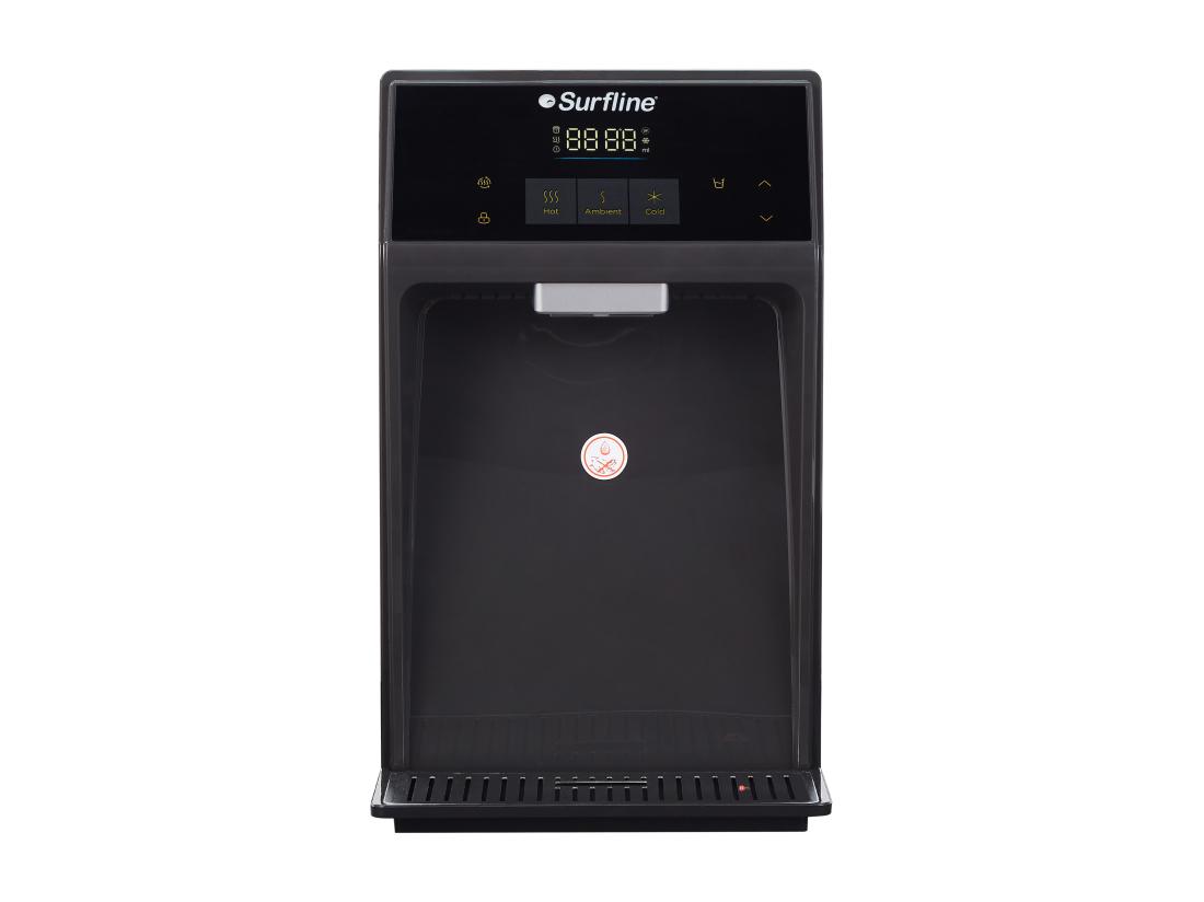 Vente Unique Fontaine à Eau Purifiante Compacte - Eau Froide/chaude - Noir - WATERIA