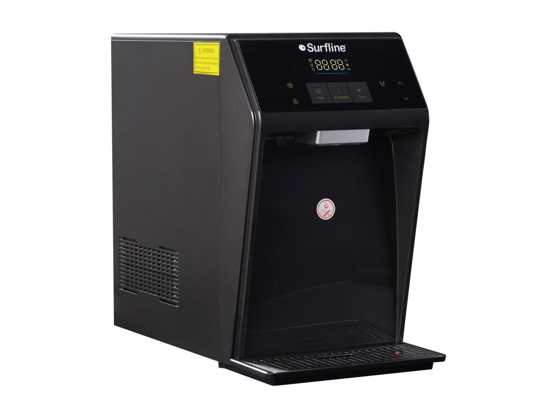 Vente Unique Fontaine à Eau Purifiante Compacte - Eau Froide/chaude - Noir - WATERIA