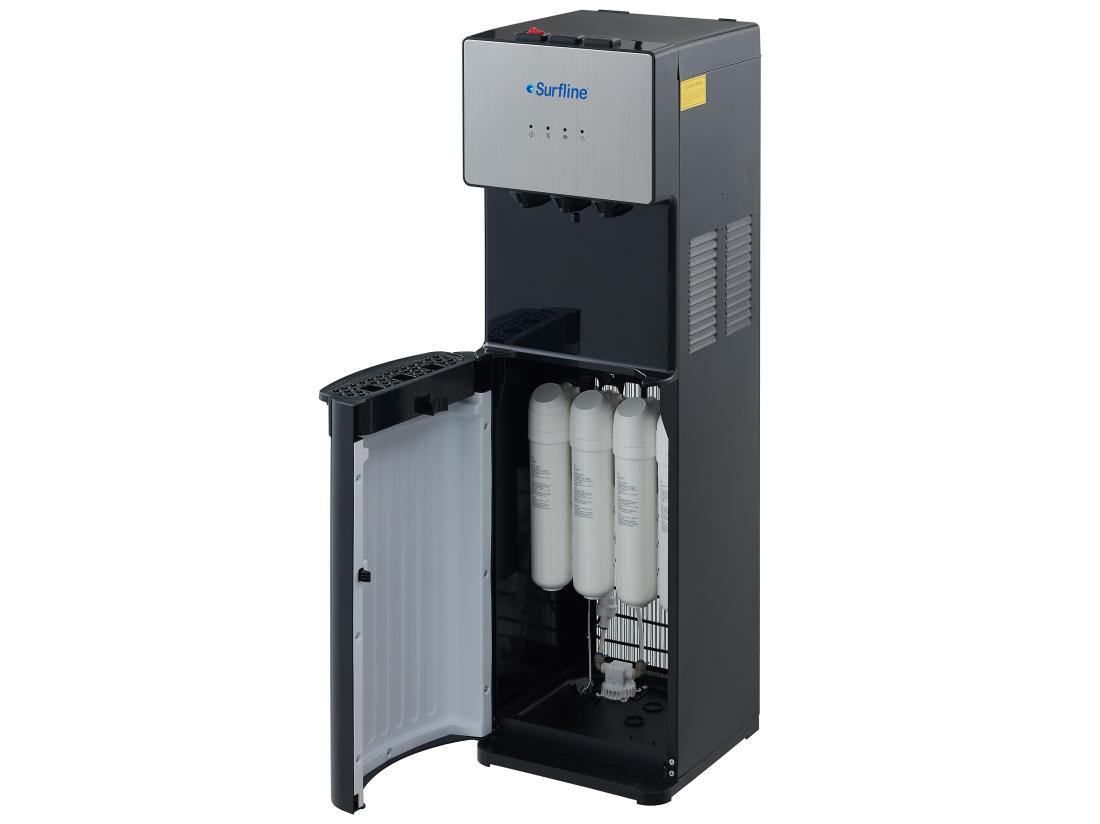 Vente Unique Fontaine à Eau Sur Réseau - Eau Froide/ Eau Chaude - Gris - LIMAN