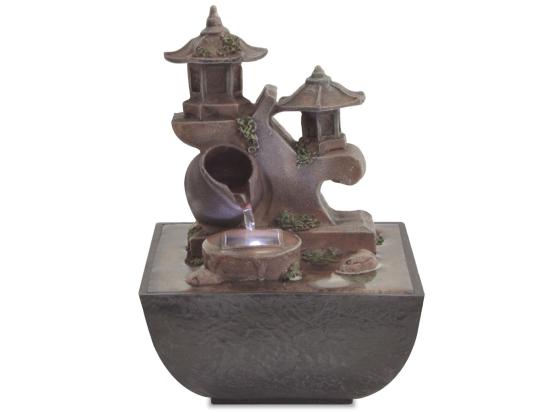 Vente Unique Fontaine D'intérieur Avec Lampe LED Polyrésine 4