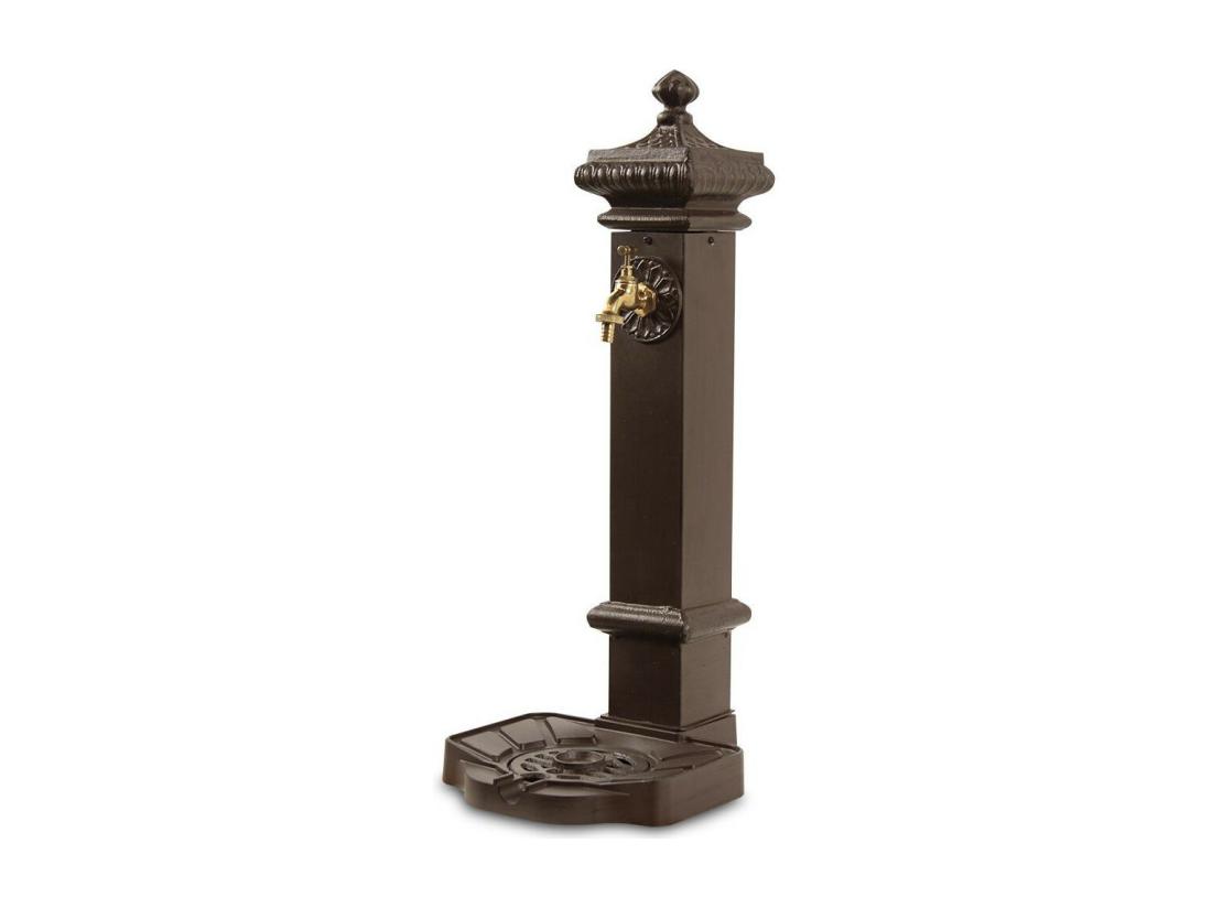 Vente Unique Fontaine De Jardin Aluminium-Métal Marron - Décoration D'Autrefois