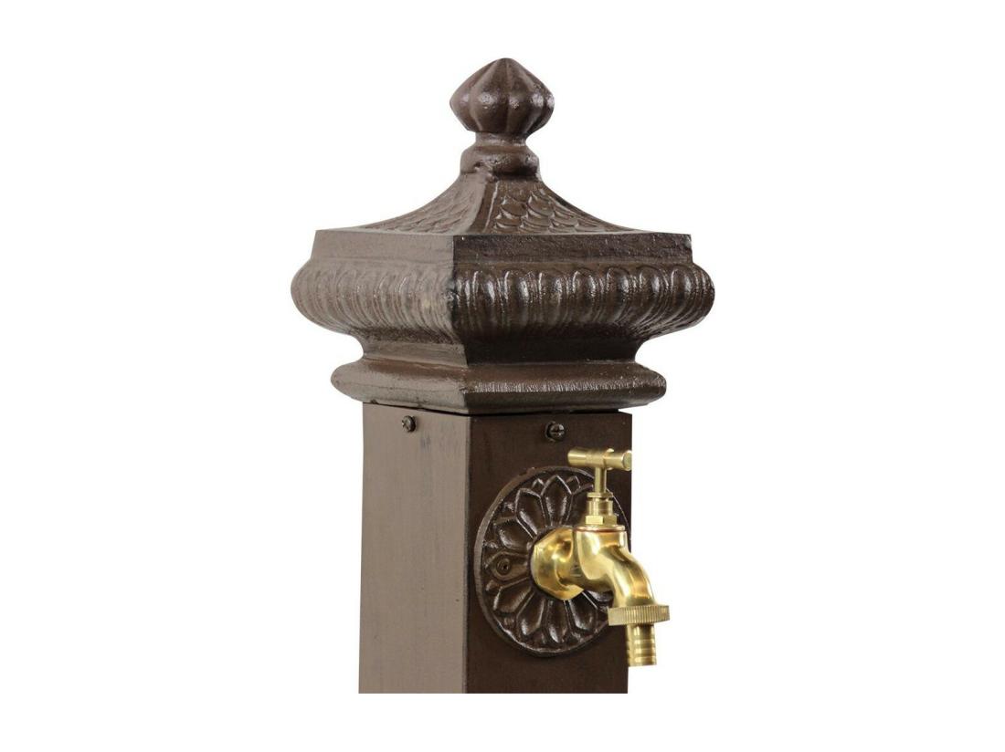 Vente Unique Fontaine De Jardin Aluminium-Métal Marron - Décoration D'Autrefois