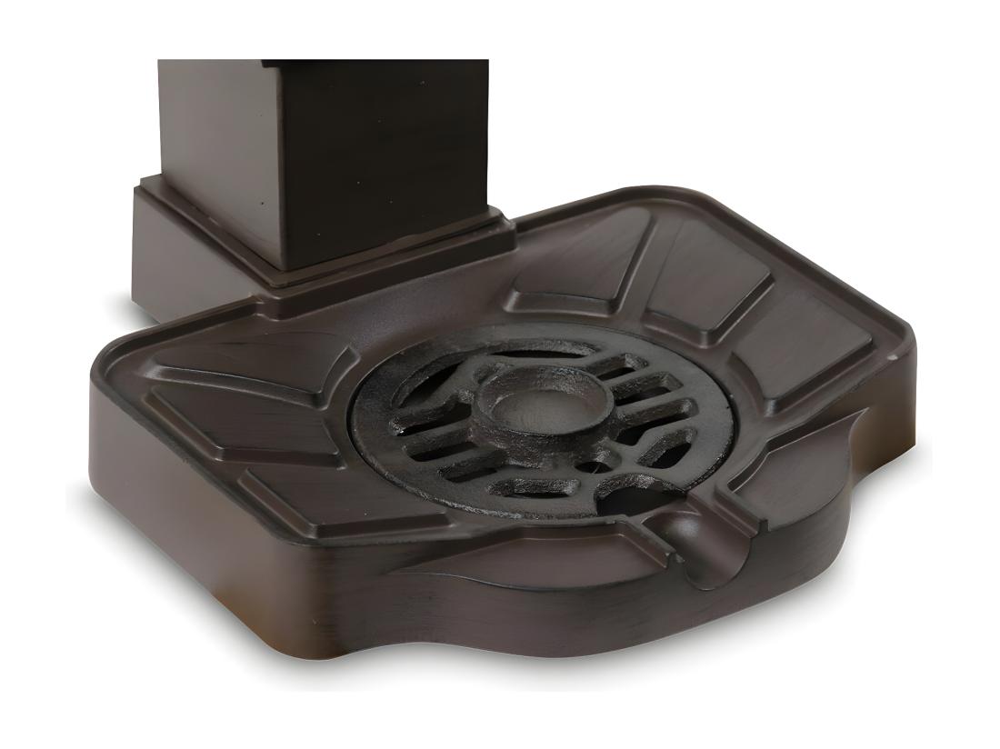 Vente Unique Fontaine De Jardin Aluminium-Métal Marron - Décoration D'Autrefois