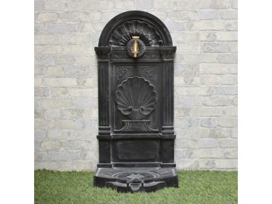 Vente Unique Fontaine De Jardin Extérieur En Fonte Aluminium Noire 42 X 32 X 84 Cm
