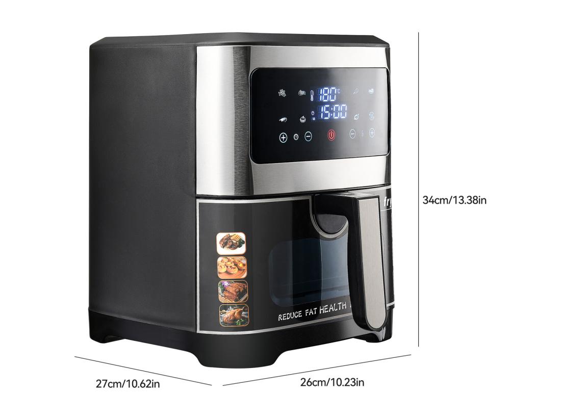 vente unique Friteuse Air Fryer XXL - Airfryer - Friteuse air Chaud - 8.8 litres - température : 360 ℃ - 8 fonctions de cuisson Airfryer Commande One-Touch