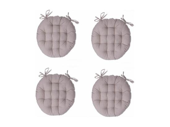 Vente Unique Galette De Chaise Ronde "Leana" 38cm Lin