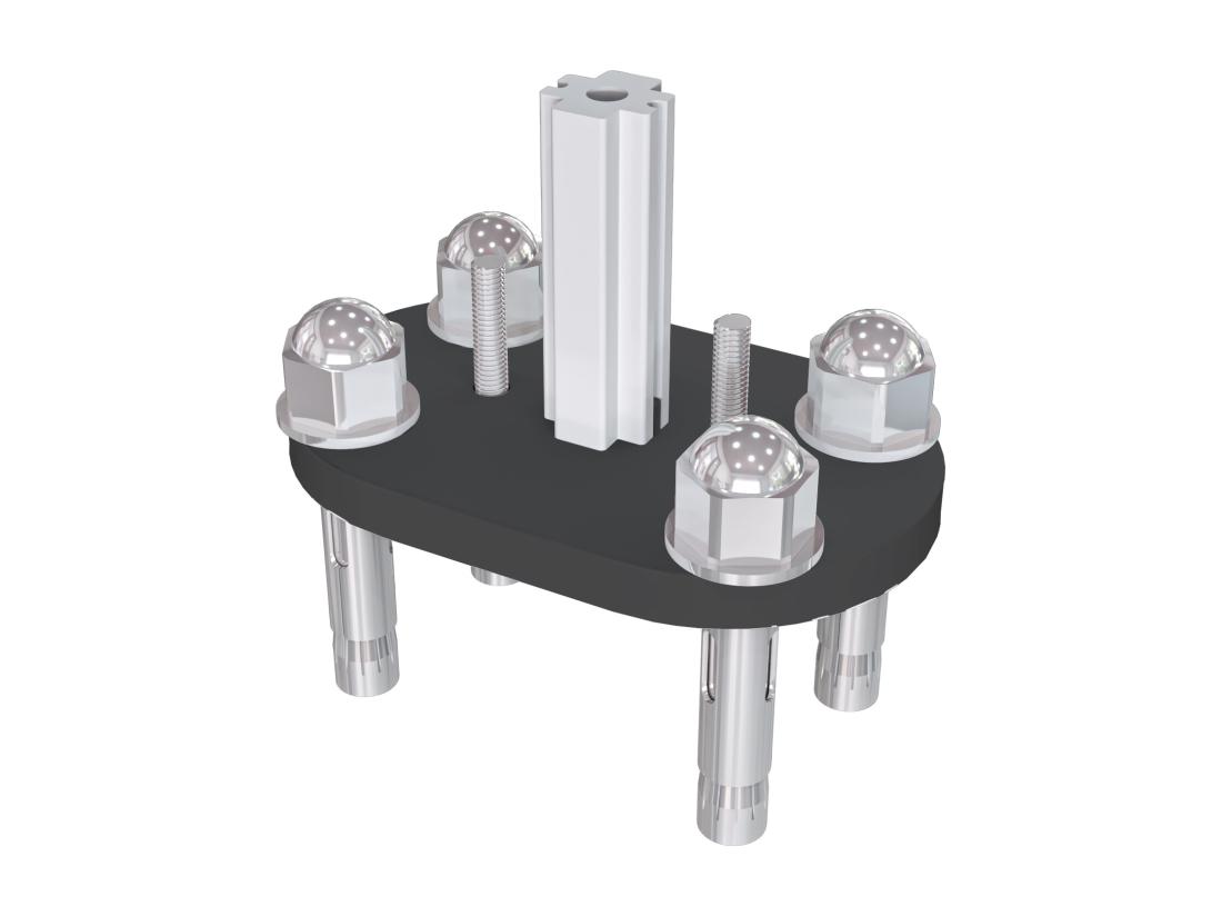 Vente Unique Garde-corps - Aluminium Noir - 200cm - Avec 5 Traverses Et 1 Main Courante - Pour Intérieur Et Extérieur - Fixation à Plat