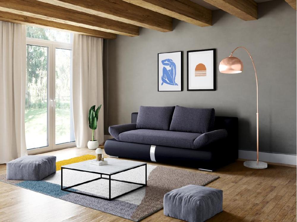 vente unique Grand lampadaire arc style art déco - Métal et marbre - H. 180 cm - Cuivré - OMBRAGE