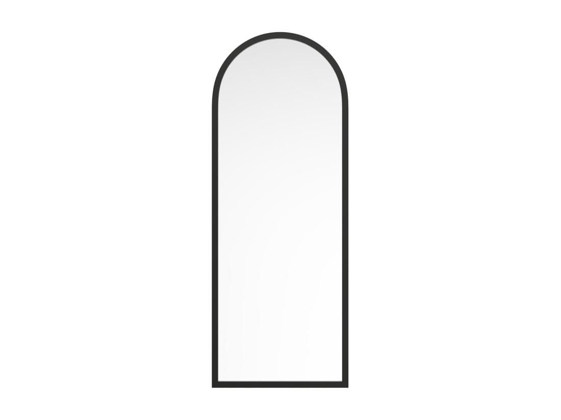Vente Unique Grand Miroir Arche En Bois De Paulownia - L. 65 X H. 170 Cm - Noir - SHANGI