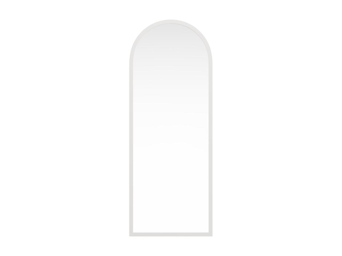 Vente Unique Grand Miroir Arche En Bois De Paulownia - L. 65 X H. 170 Cm - Blanc - SHANGI