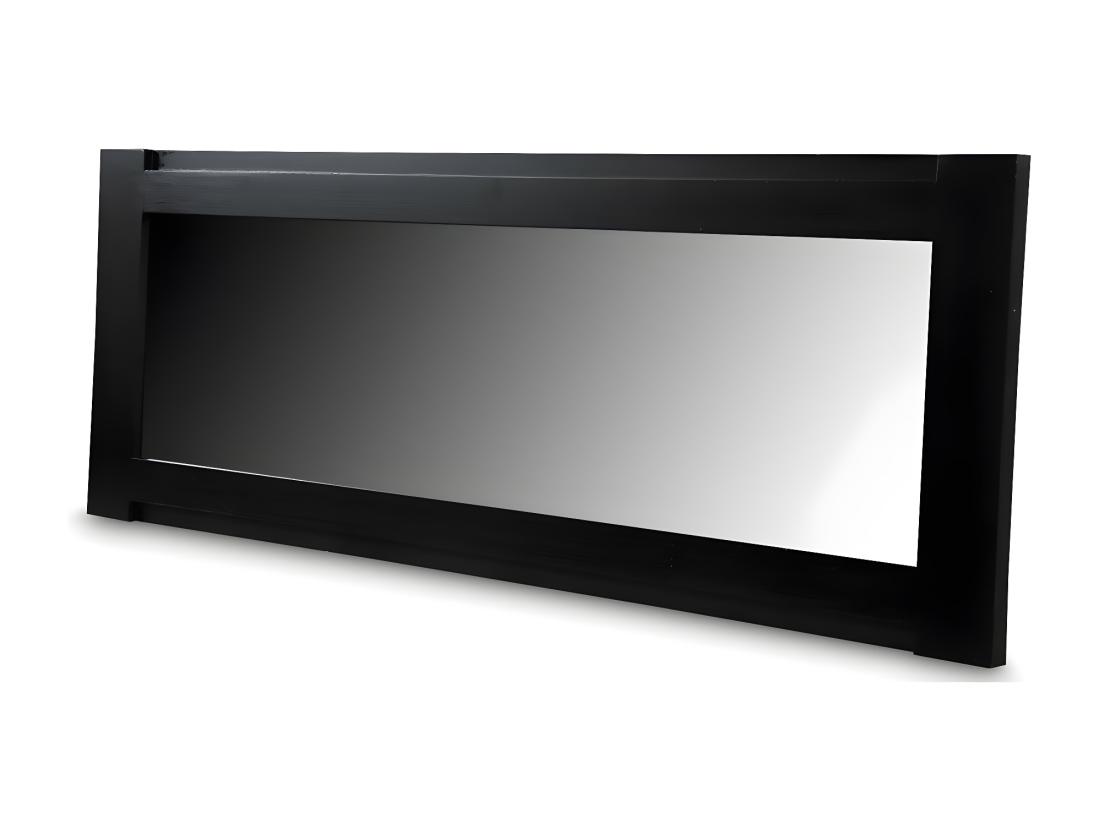 Vente Unique Grand Miroir Bois-MDF Noir - Idéline Décoration D'Autrefois