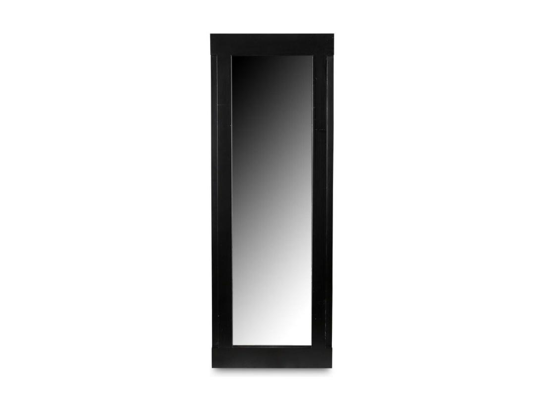 Vente Unique Grand Miroir Bois-MDF Noir - Idéline Décoration D'Autrefois