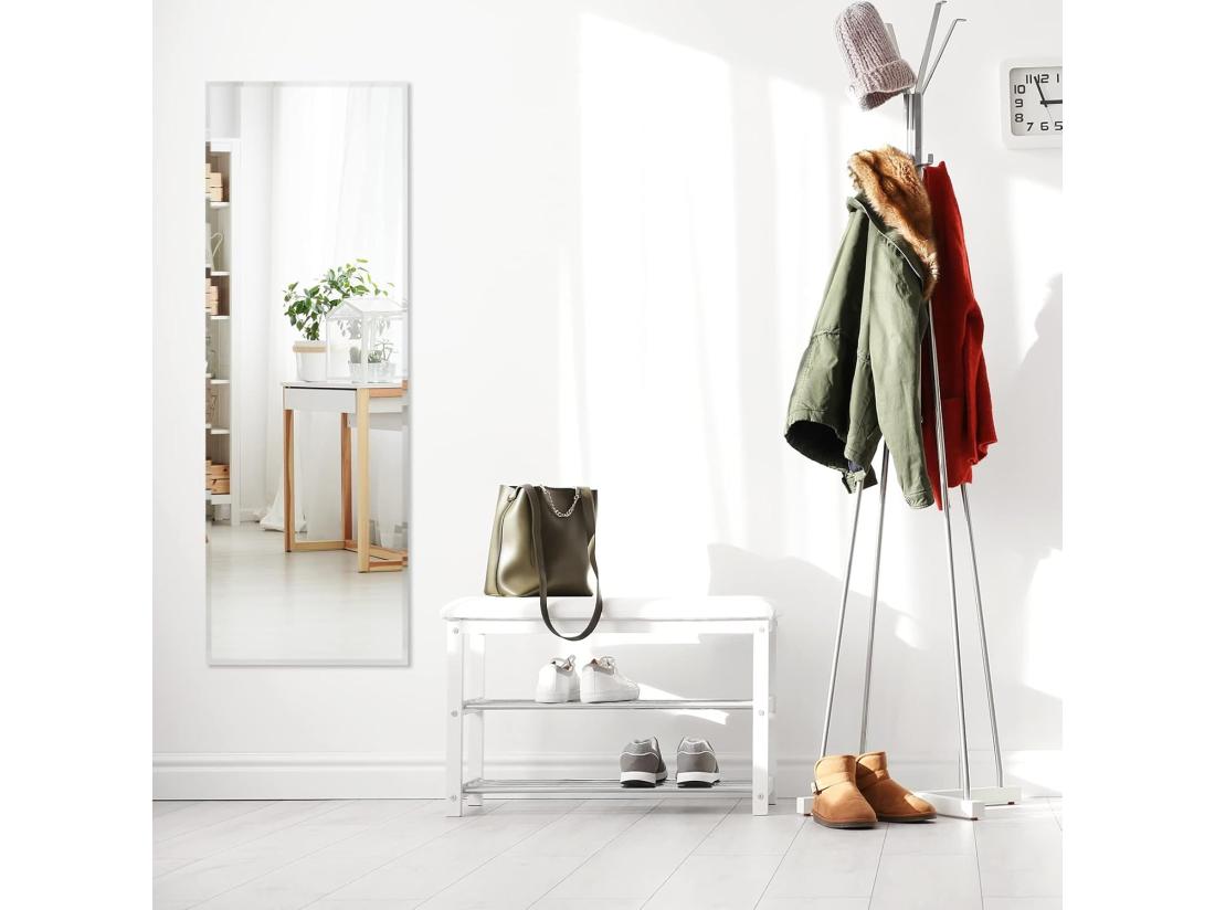 vente unique Grand Miroir Mural 110 x 38 cm Rectangulaire Pleine Longueur avec Bord Biseauté Vertical ou Horizontal