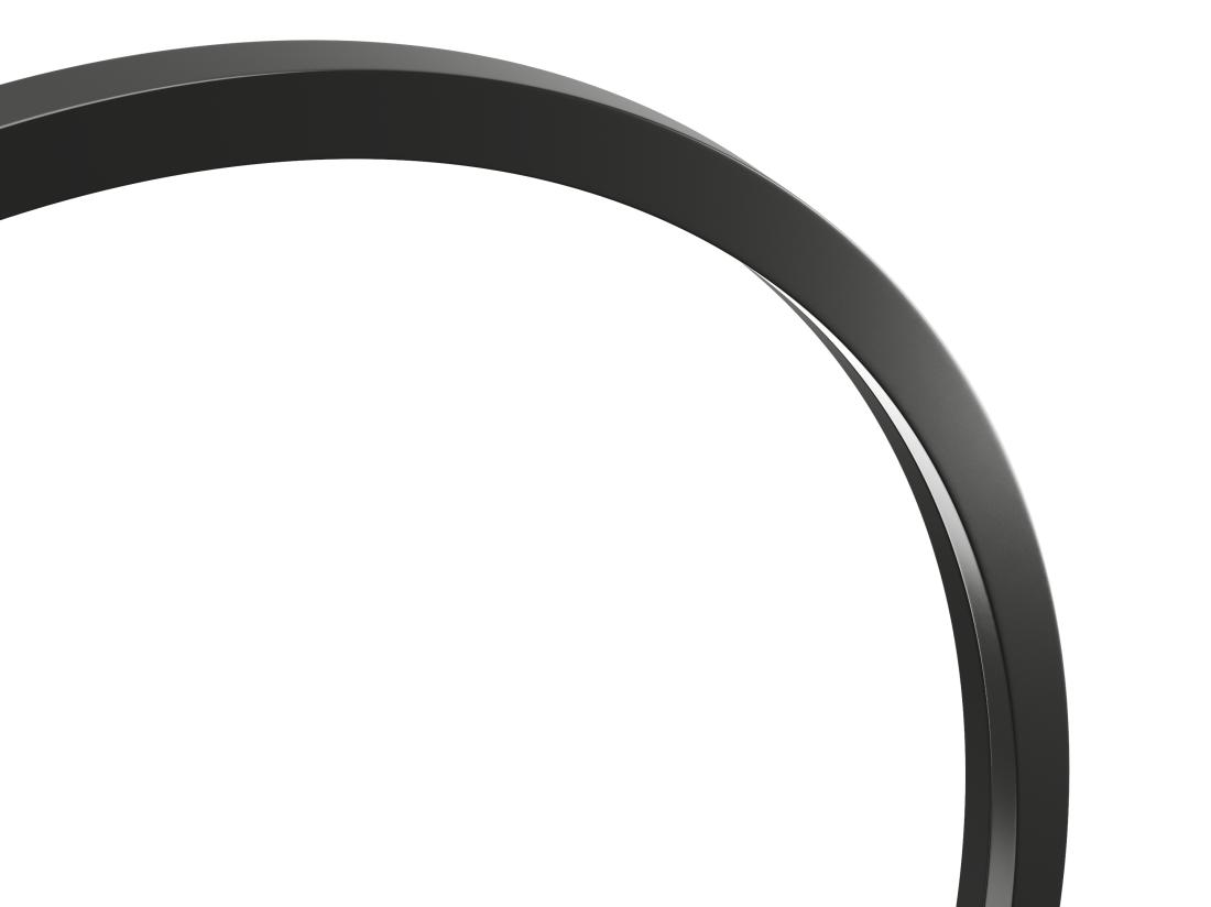 Vente Unique Grand Miroir Mural Rond En Bois De Paulownia - D. 150 Cm - Noir - ZANG