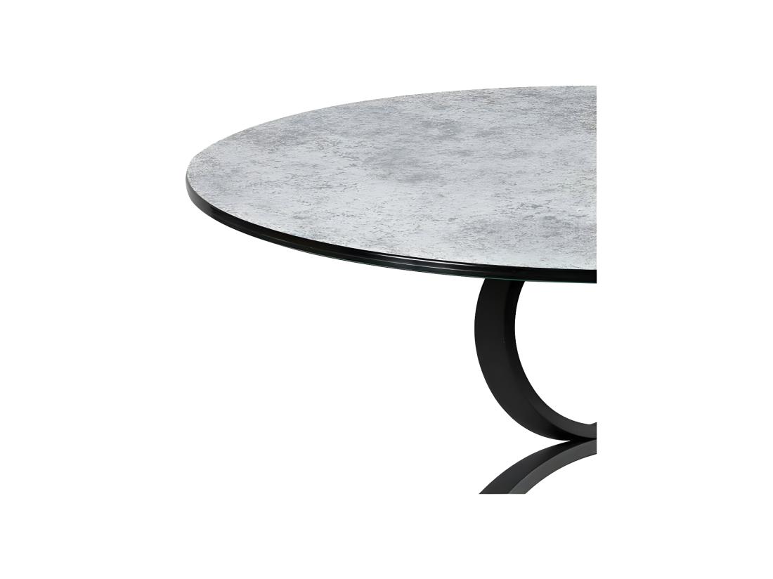 vente unique Guéridon rond Métal/Verre durci - STRATUS