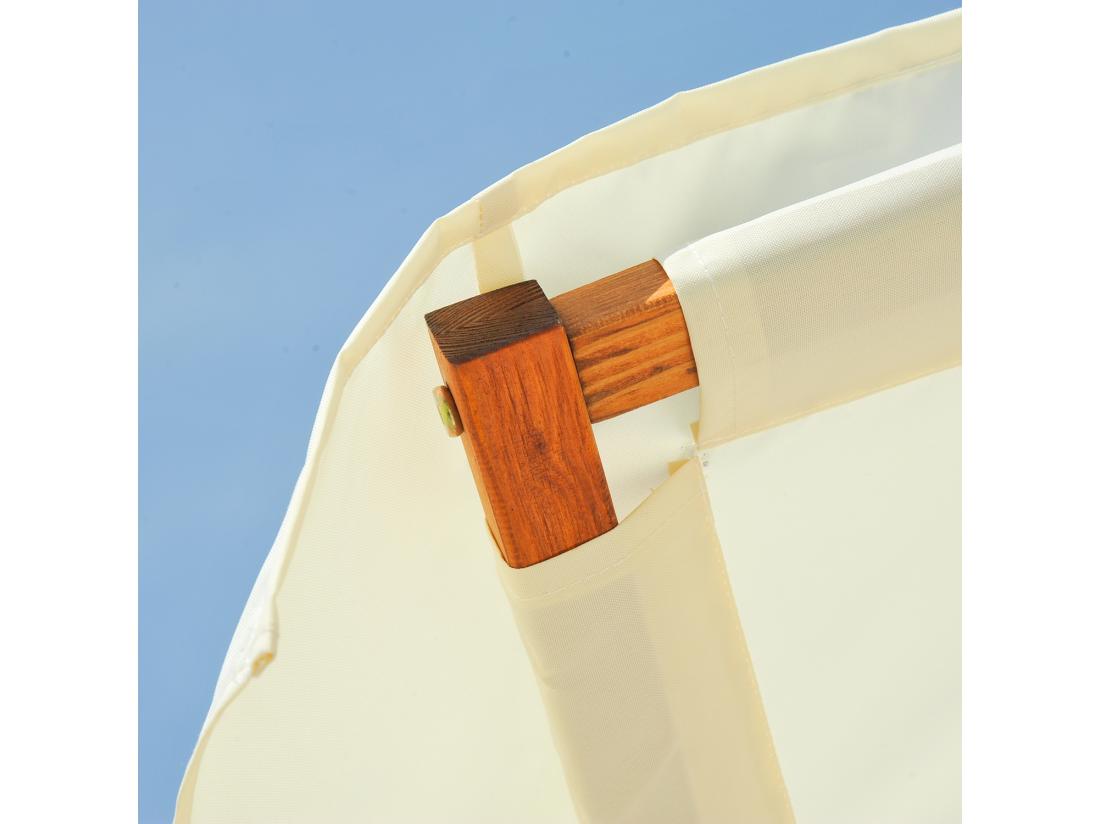 Vente Unique Hamac De Jardin Avec Support En Bois Et Parasol Hamac Sur Pied 2 Personnes Max. Charge Max. 180 Kg