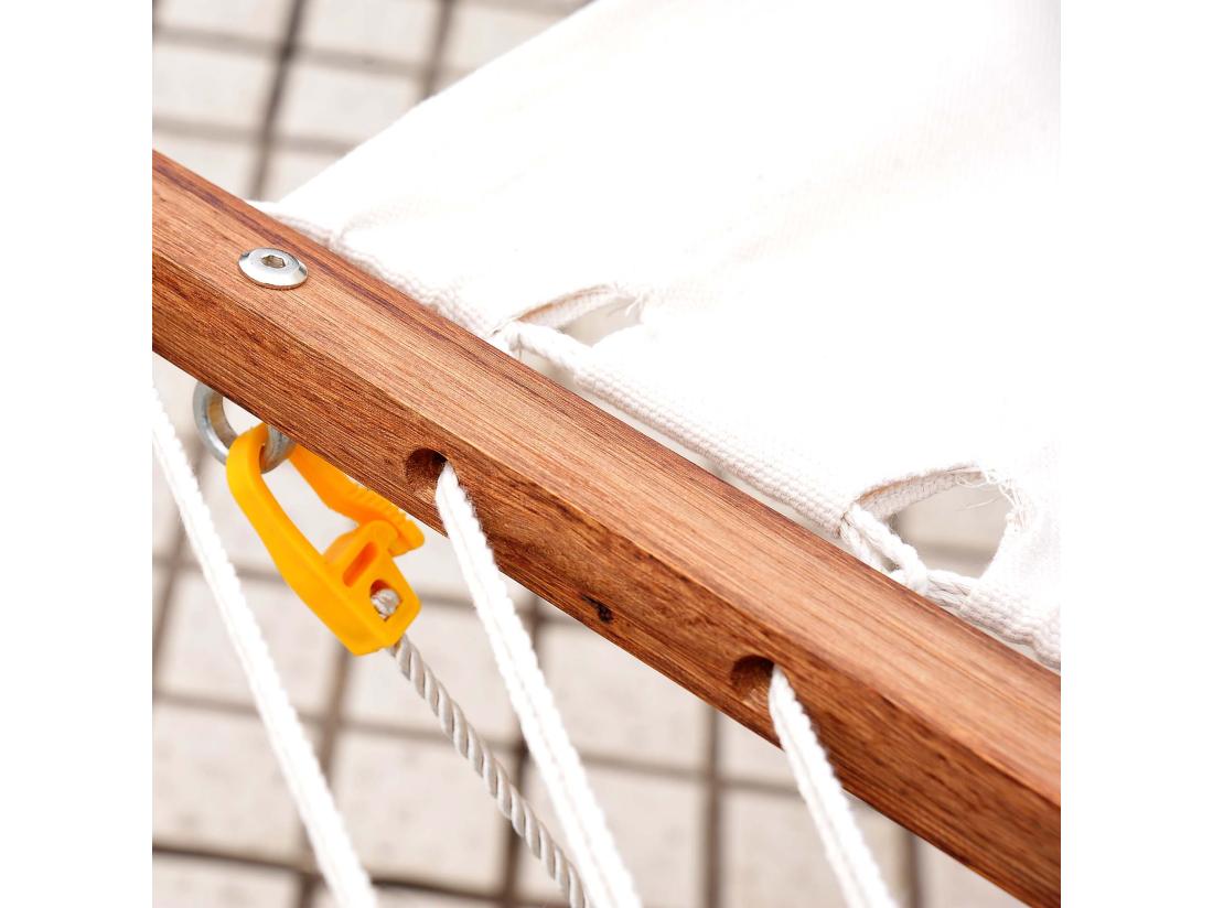 Vente Unique Hamac De Jardin Avec Support En Bois Et Parasol Hamac Sur Pied 2 Personnes Max. Charge Max. 180 Kg