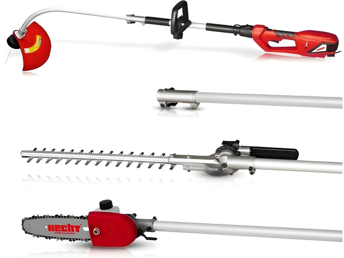vente unique Hecht jardin 690 3en1 Outil multifonctionnel electrique debroussailleuse tronconneuse