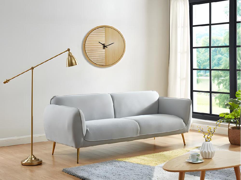 vente unique Horloge murale - D. 40 cm - Coloris naturel - BOSSIFA