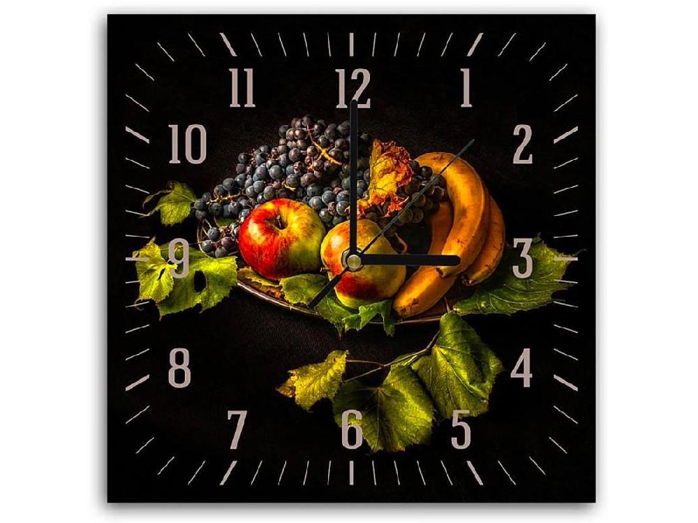 Vente Unique Horloge Murale Décorative Nature Morte Élégante - 30 X 30 Cm