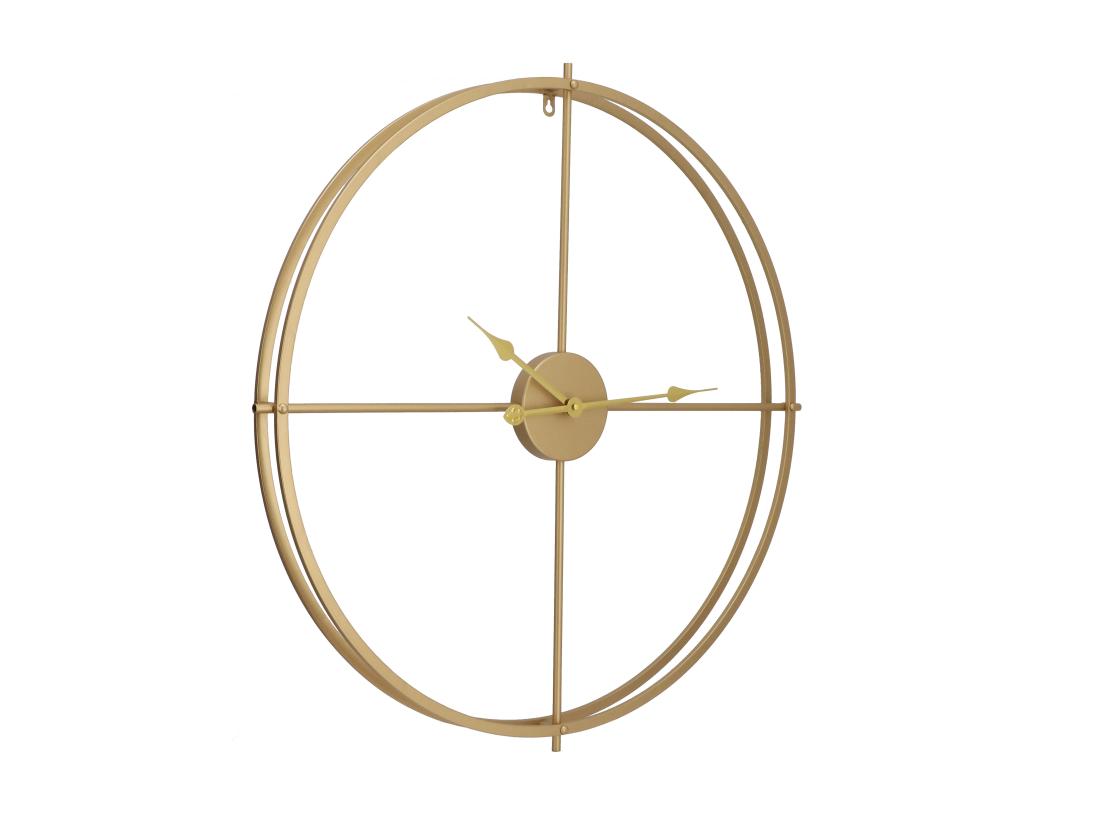 Vente Unique Horloge Murale En Métal - D. 80 Cm - Doré - NEWPORT