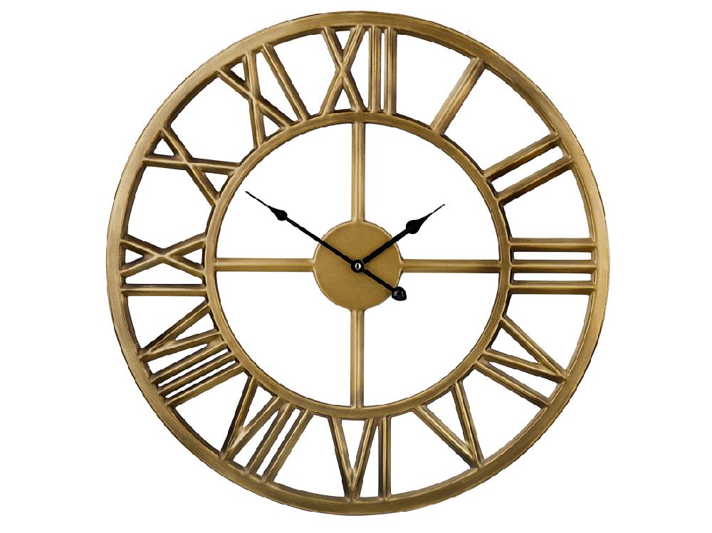 Vente Unique Horloge Murale NOTTWIL 61 Cm Métal Doré