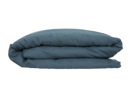vente unique Housse de Couette Lin "Adorable" 260x240cm Bleu Canard