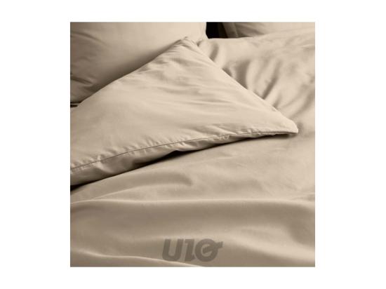vente unique Housse de Couette "Percaline" 240x260cm Sable