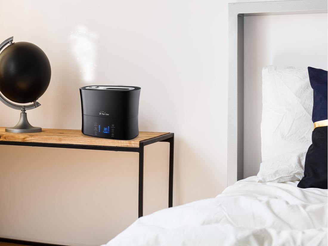 Vente Unique Humidificateur à Ultrasons à Vapeur Chaude Ou Tiède Pour 35 M²