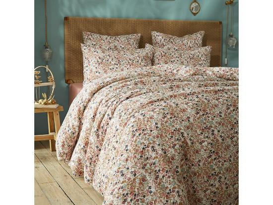 Vente Unique ISIS - Housse De Couette 260x240cm Gaze De Coton Motif Liberty