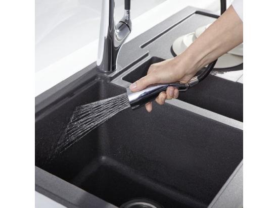 Vente Unique JACOB DELAFON Mitigeur Cuisine Malleco Bec Haut Inox Brossé Douchette Extractible