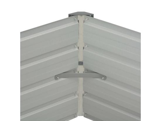 Vente Unique Jardinière 129 X 129 X 46 Cm Cm Acier Galvanisé Vert