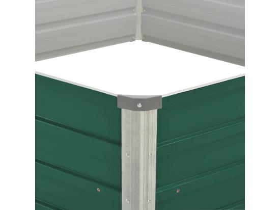 vente unique Jardinière 129 x 129 x 46 cm cm Acier galvanisé Vert