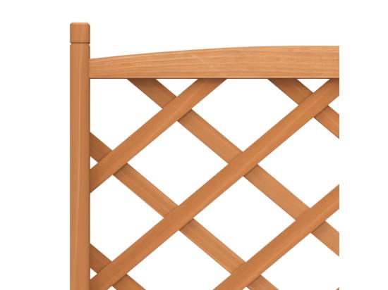 Vente Unique Jardinière Avec Treillis Marron Bois Massif De Sapin