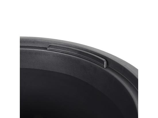 vente unique Jardinière et intérieur amovible anthracite aspect rainuré