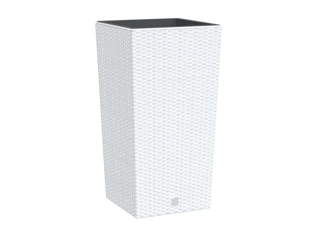 Vente Unique Jardinière Et Intérieur Amovible Blanc 21 /49 L Rotin PP
