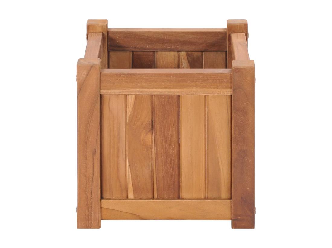 Vente Unique Jardinière Lit Surélevé Plantes Bois Marron 30 X 30 X 30 Cm 02_0000924