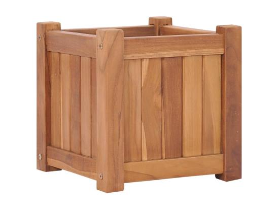 vente unique Jardinière lit surélevé plantes bois marron 30 x 30 x 30 cm 02_0000924