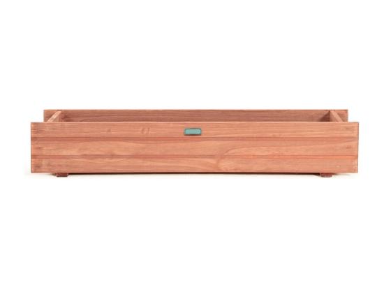 vente unique Jardinière Rectangulaire en Bois de SaBois Lit de Jardin Surélevé Imperméable pour Culture Fruits Légumes pour Jardin Patio Balcon 90 x 18 x 15 cm