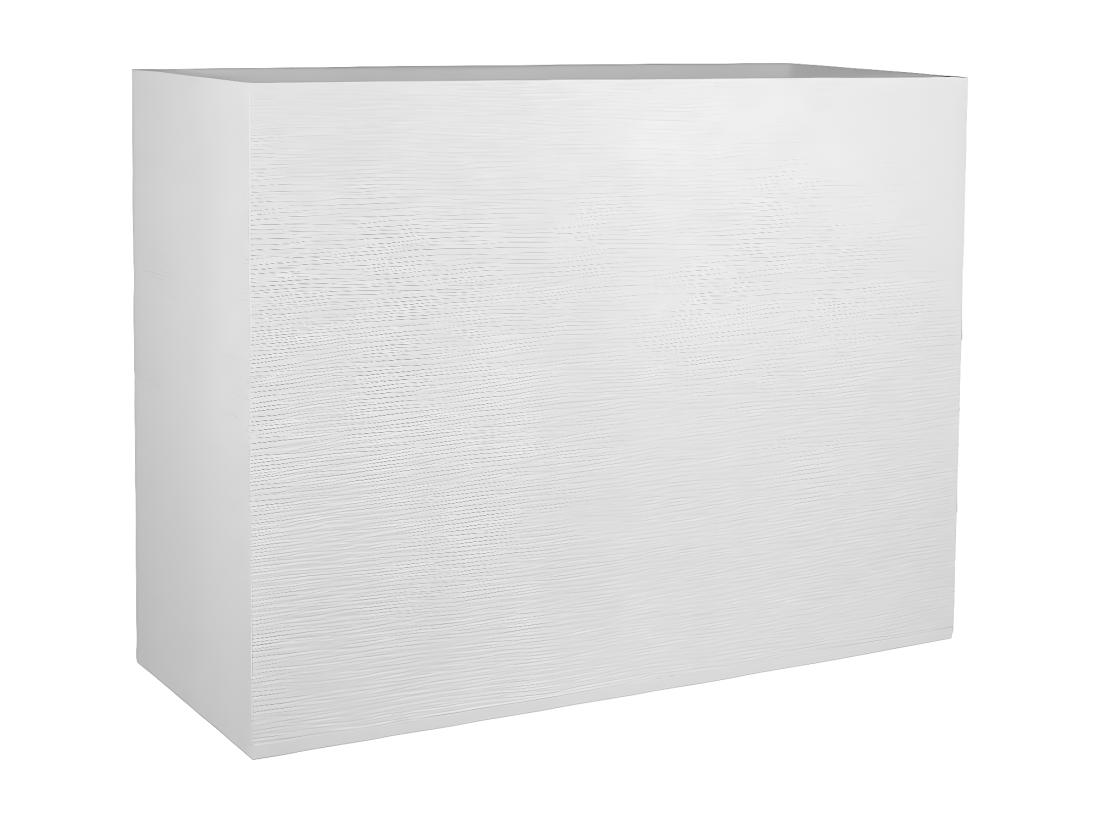 vente unique Jardinière rectangulaire Graphit - 78 5 x 29 5 x 60 cm - 46 L - Blanc cérusé - Eda