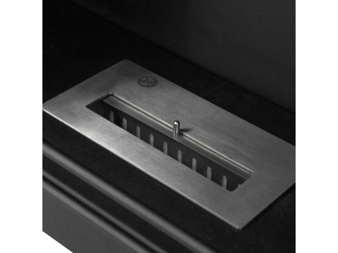 Vente Unique Jefferson - Cheminée Au Bioéthanol De Sol En Bois 89 5x28xH90 5 Cm Couleur Blanc