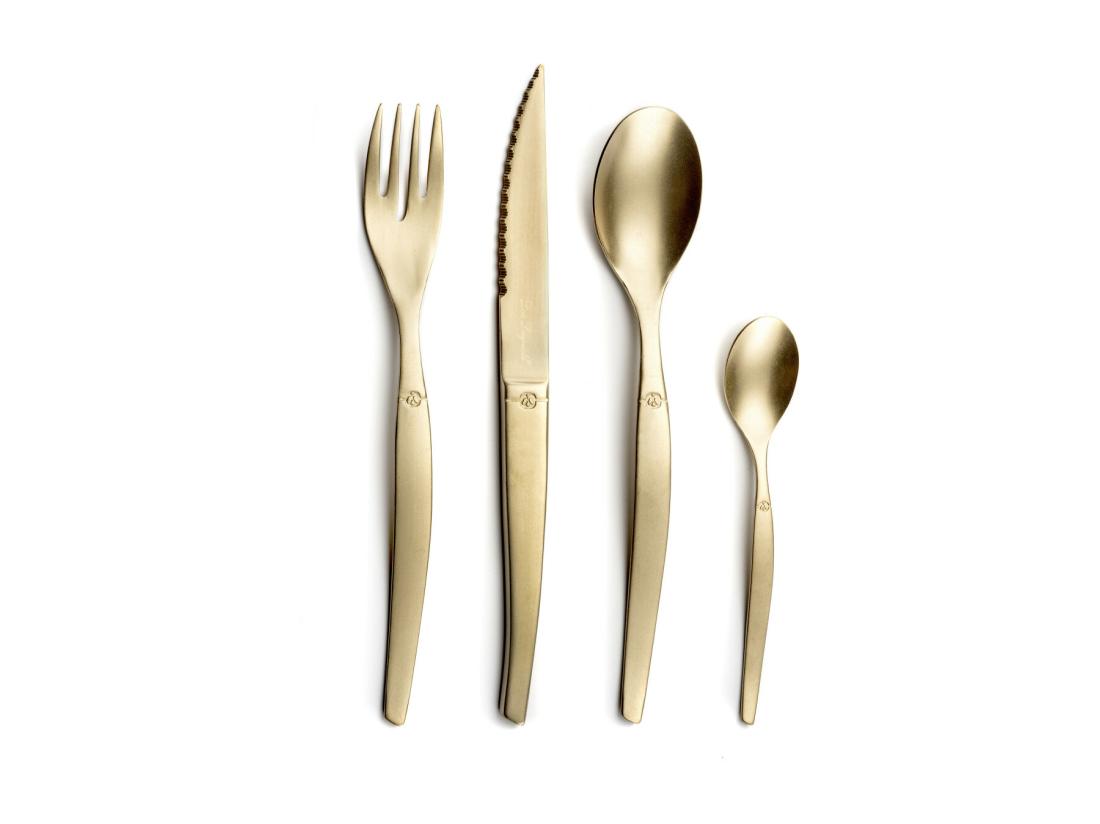 Vente Unique Jet Vintage Champagne - Ménagère 16 Pièces