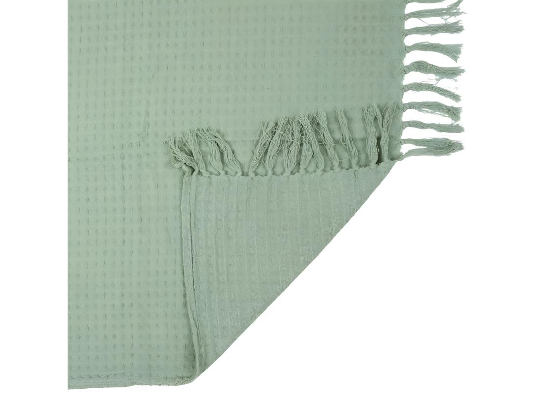 Vente Unique Jete De Canape Gaufre Vert D Eau 130x160cm